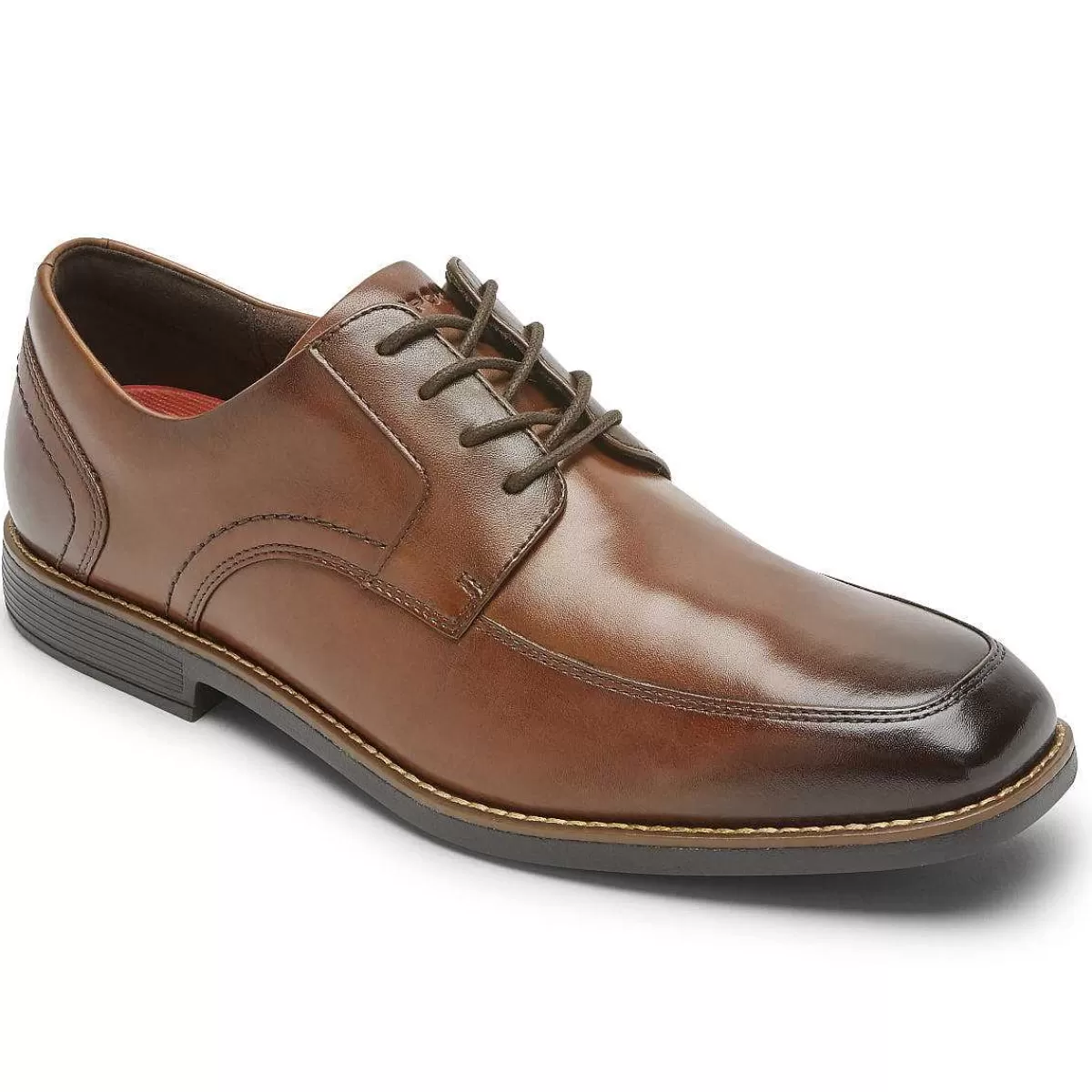 Rockport Avental masculino Slayter com bico Oxford Novo vidro marrom*Homens