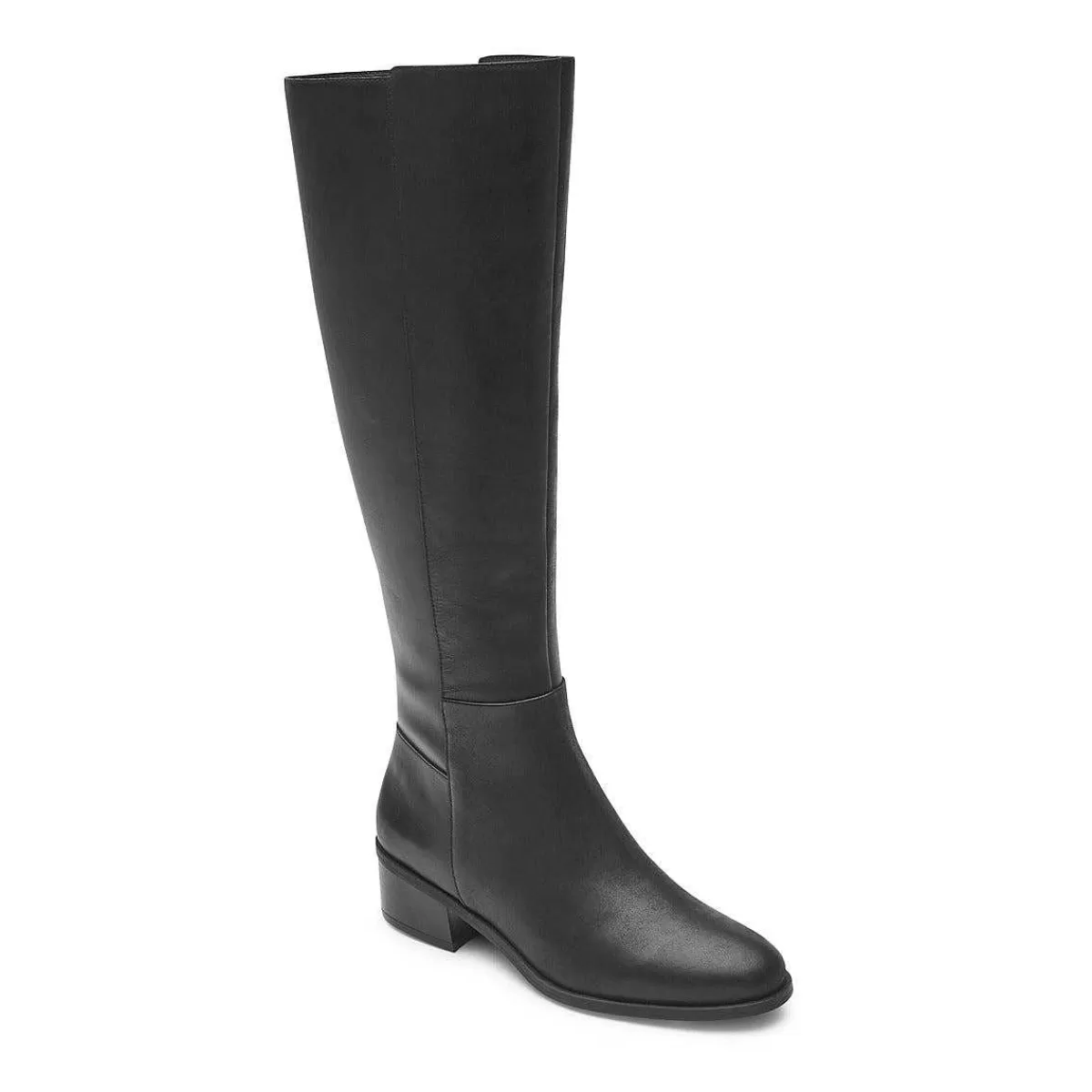 Rockport Bota alta feminina Evalyn Lthr Preto*Mulher