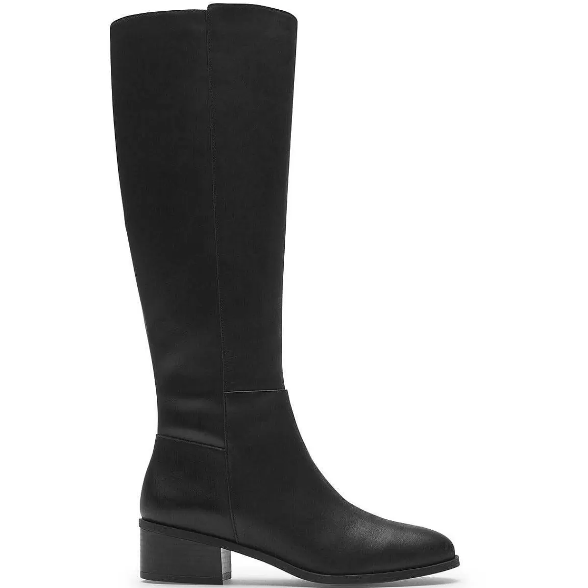 Rockport Bota alta feminina Evalyn Lthr Preto*Mulher