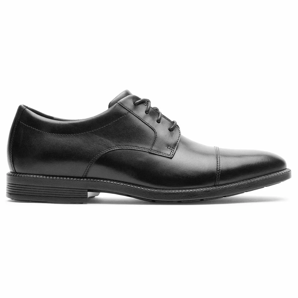 Rockport Dressports Masculino Premium Impermeável Toe Oxford Preto*Homens