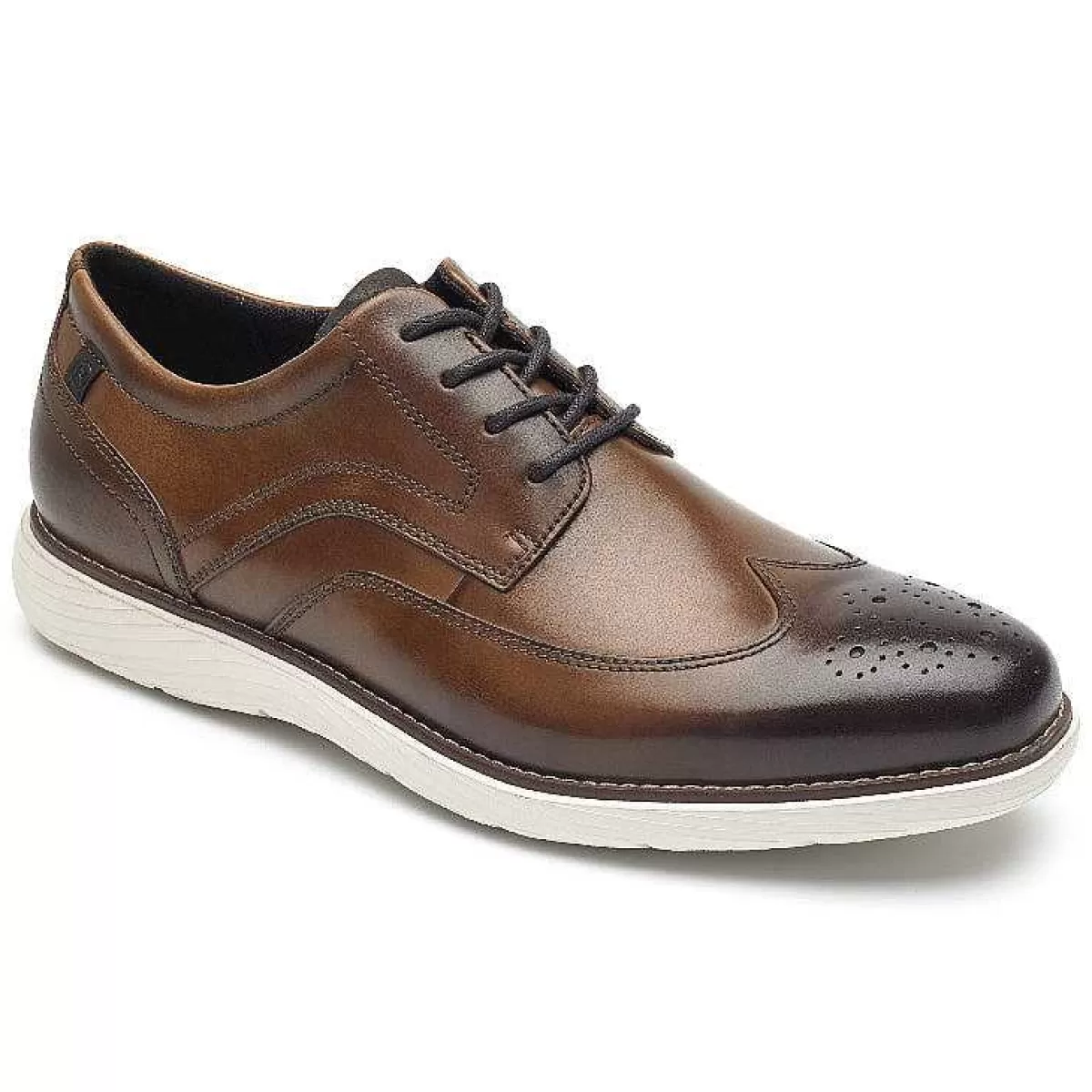 Rockport Garett Wing Tip Masculino Oxford Conhaque*Homens