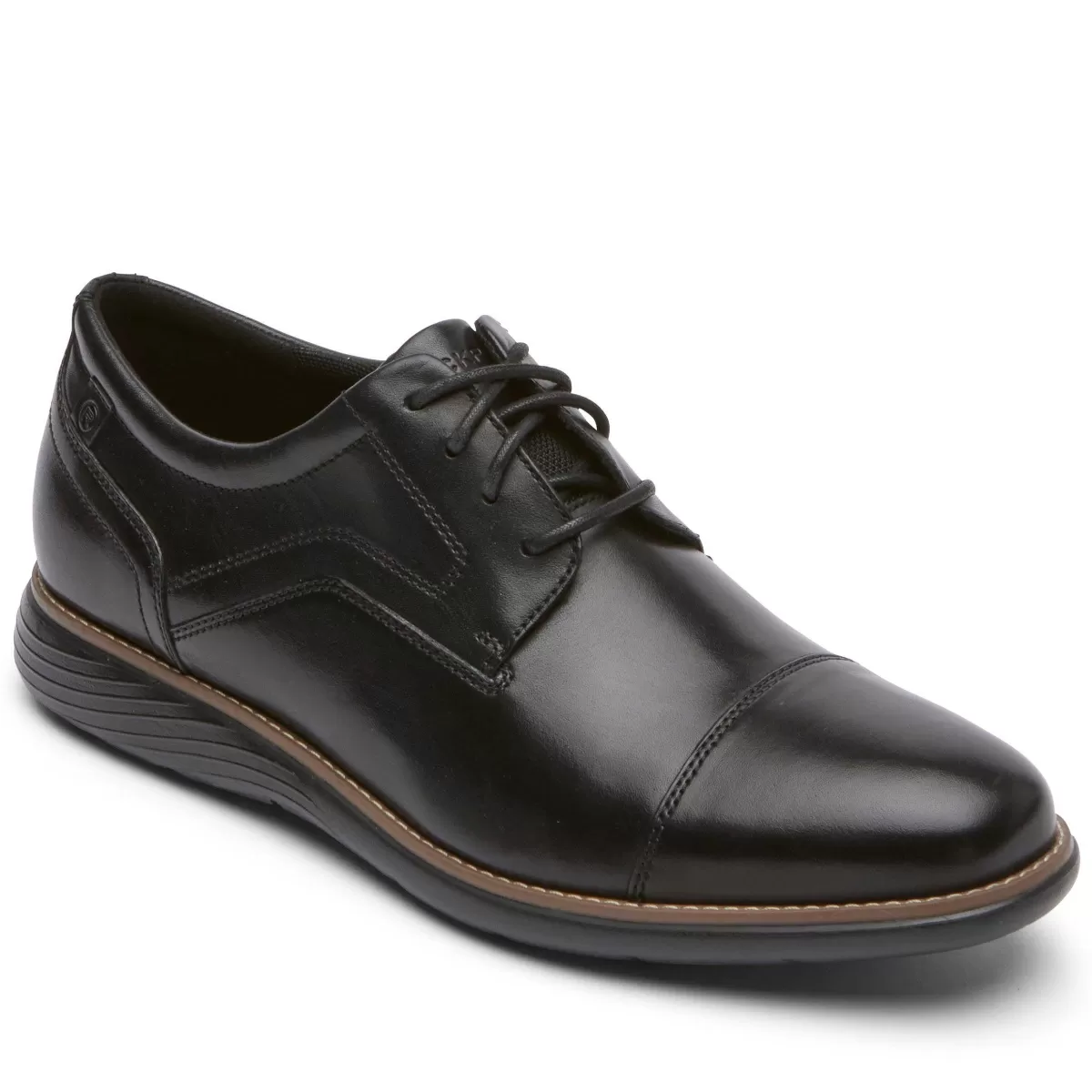 Rockport Masculino Garett Cap Toe Oxford Preto 2*Homens