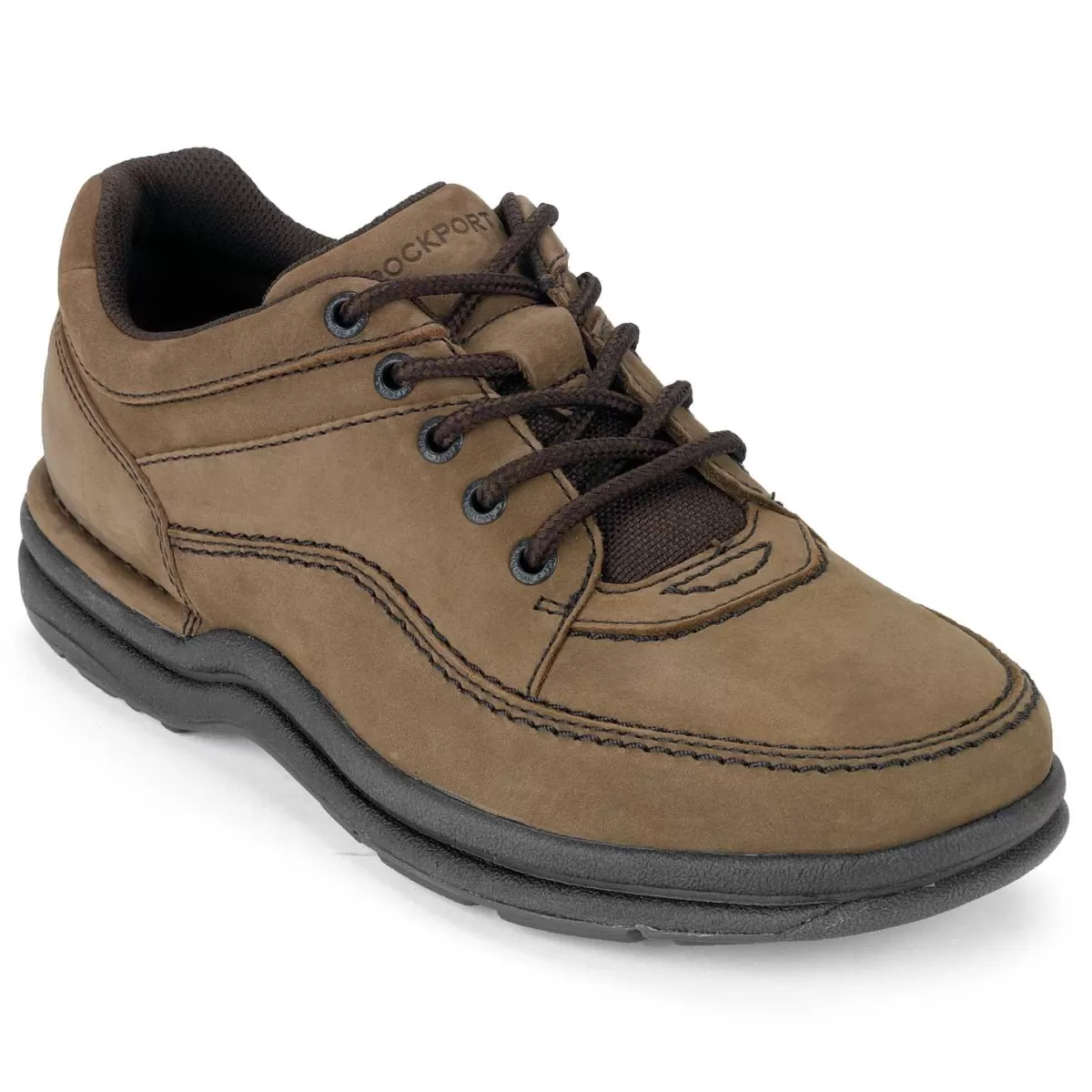 Rockport Masculino World Tour Classic Lace Up Pepita de chocolate*Homens