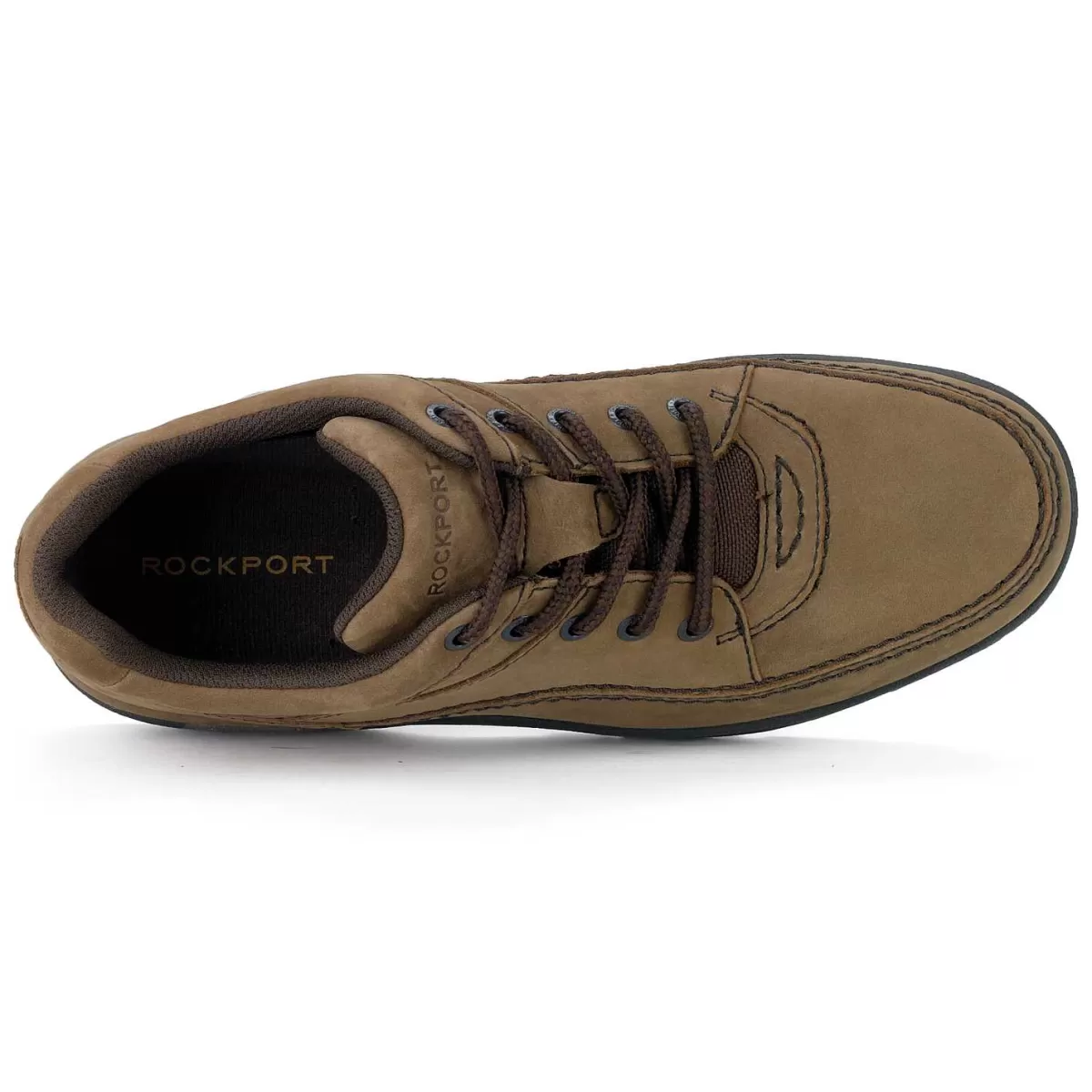 Rockport Masculino World Tour Classic Lace Up Chocolate Nobuck*Homens