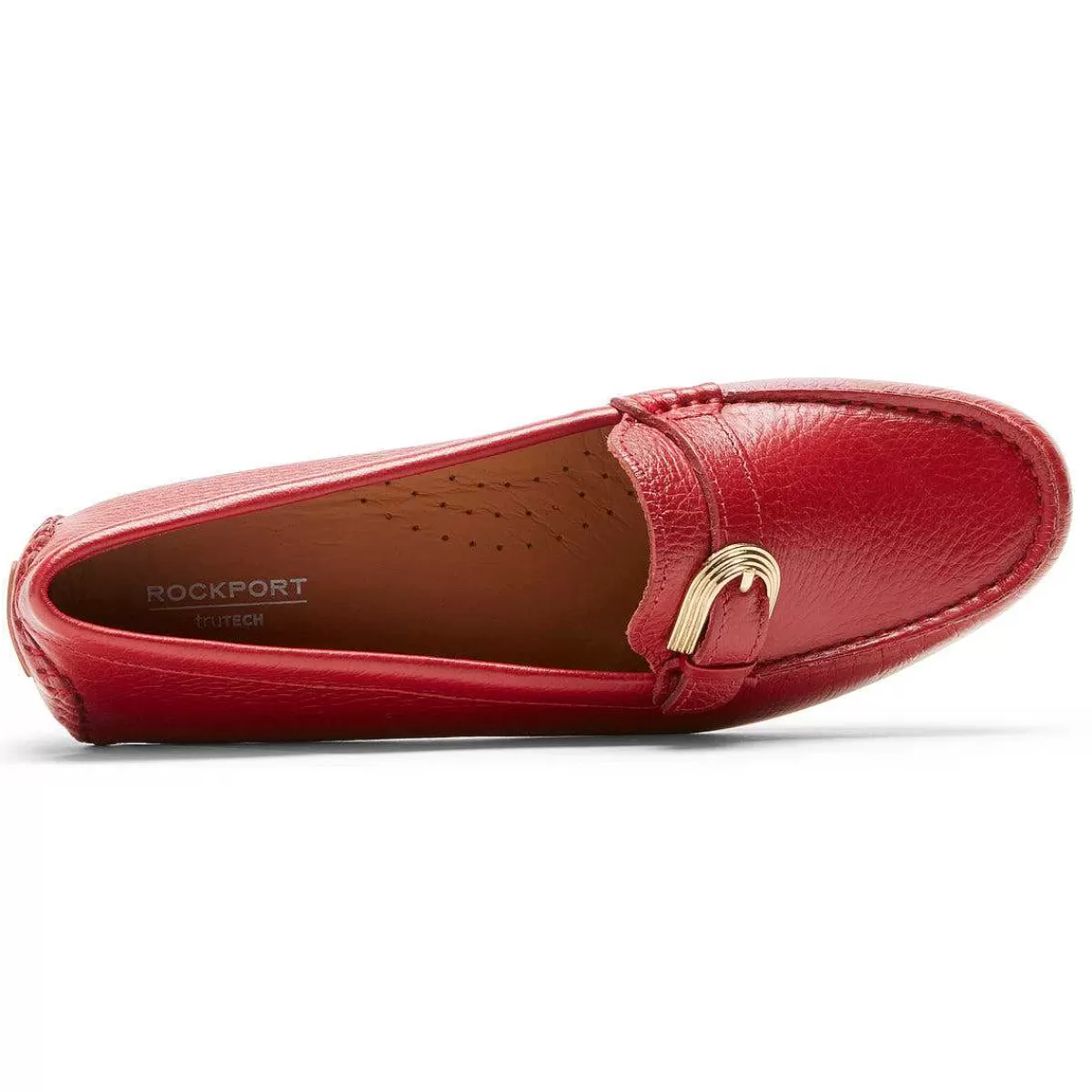 Rockport Mocassim feminino com fivela Bayview Porto Tawny Lthr*Mulheres