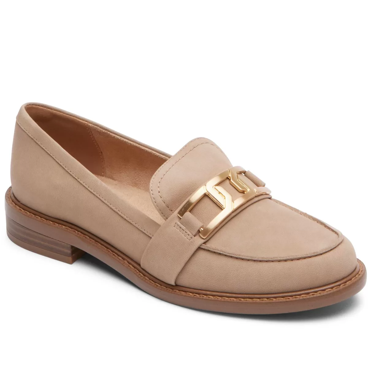 Rockport Mocassim Harleen Feminino Couro bronzeado*Mulheres