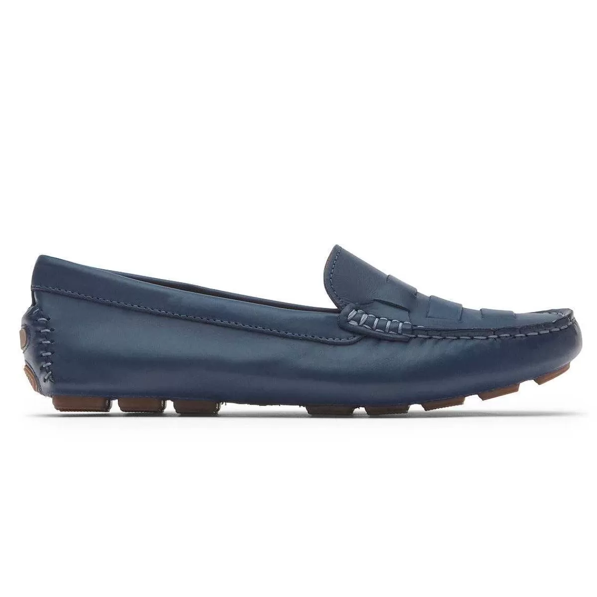 Rockport Mocassim tecido Bayview feminino Pedra Azul*Mulheres