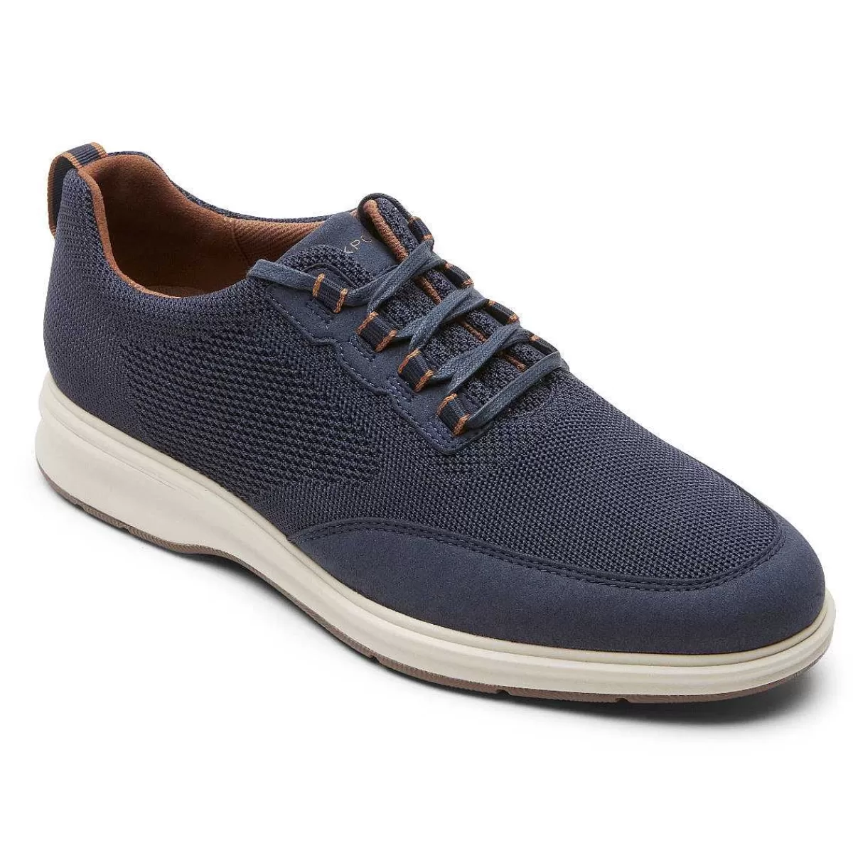 Rockport Oxford masculino em malha Total Motion City Aço cinza*Homens