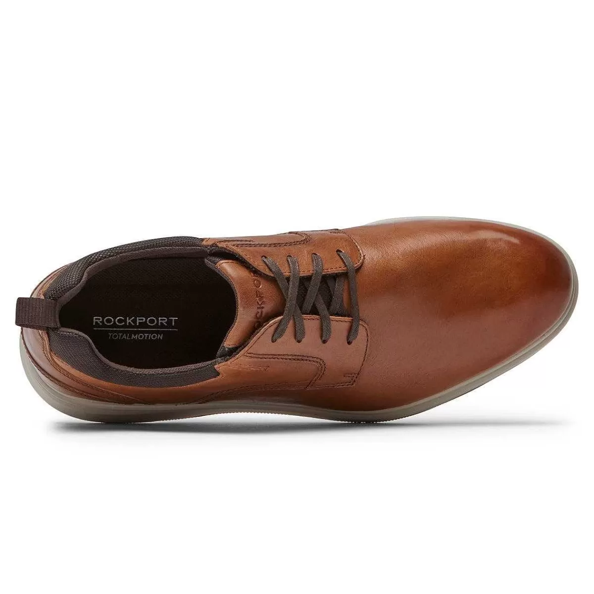 Rockport Oxford masculino Total Motion City com bico liso Marinha caiu*Homens