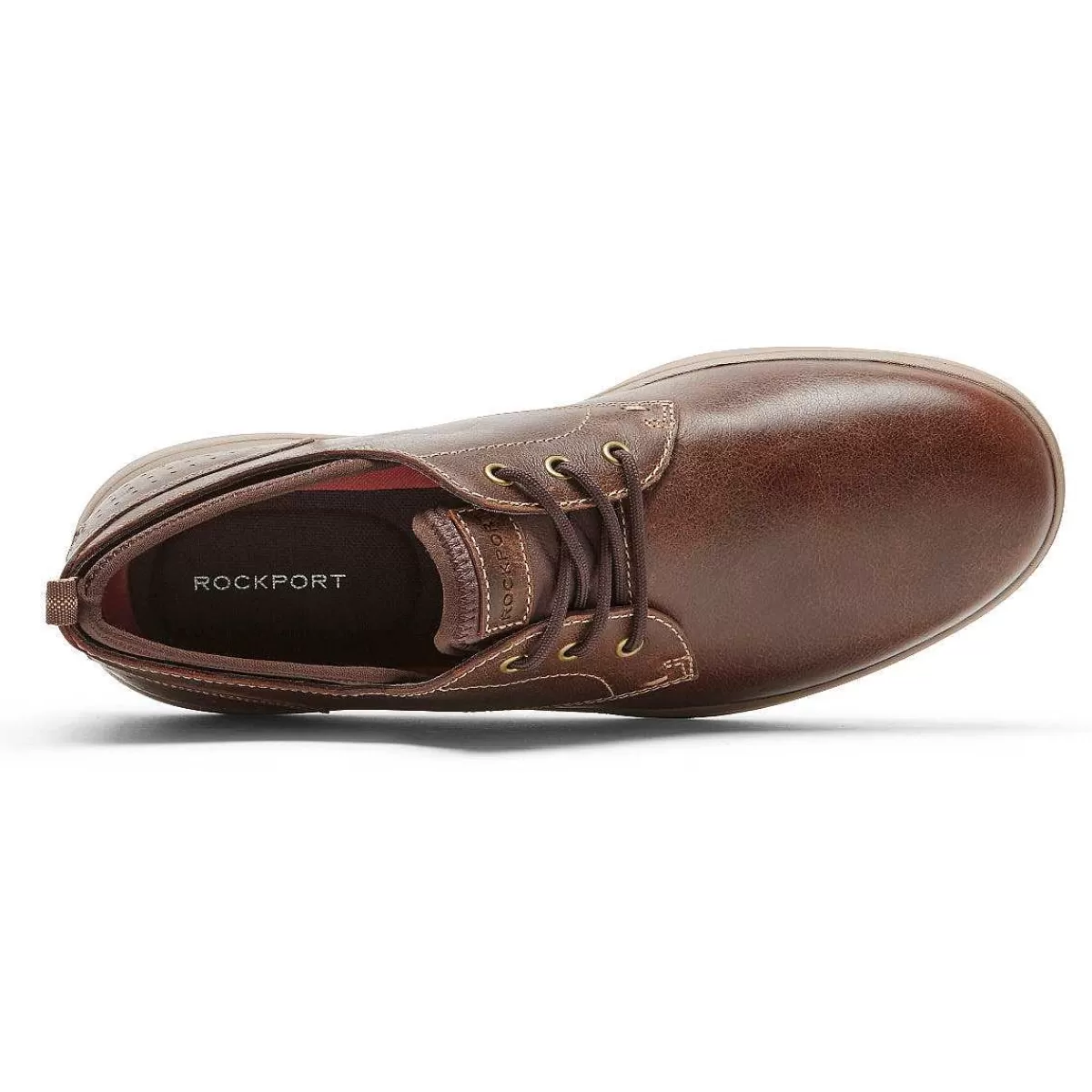 Rockport Oxford masculino Zaden com bico liso Nubuck/malha preto*Homens