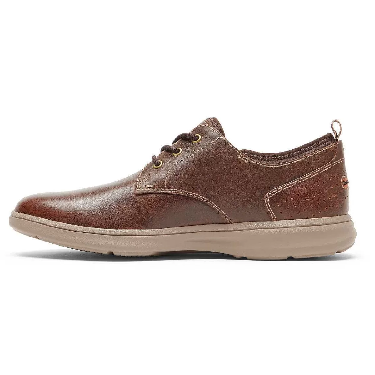 Rockport Oxford masculino Zaden com bico liso Nubuck/malha marinho*Homens