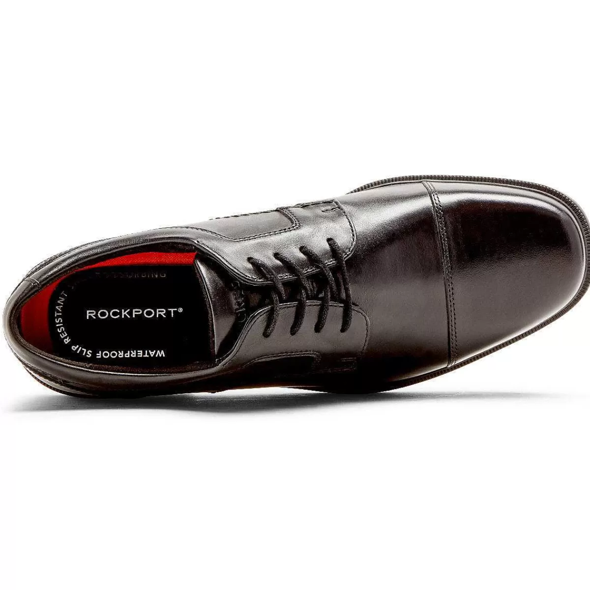 Rockport Robinsyn masculino à prova d'água com biqueira Oxford Preto*Homens