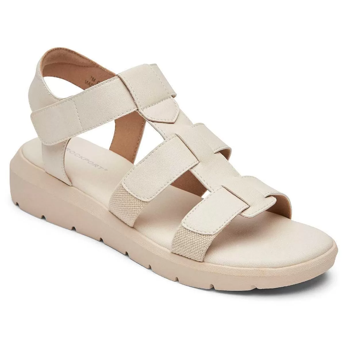 Rockport Sandália Feminina Abbie T-Strap Baunilha*Mulheres