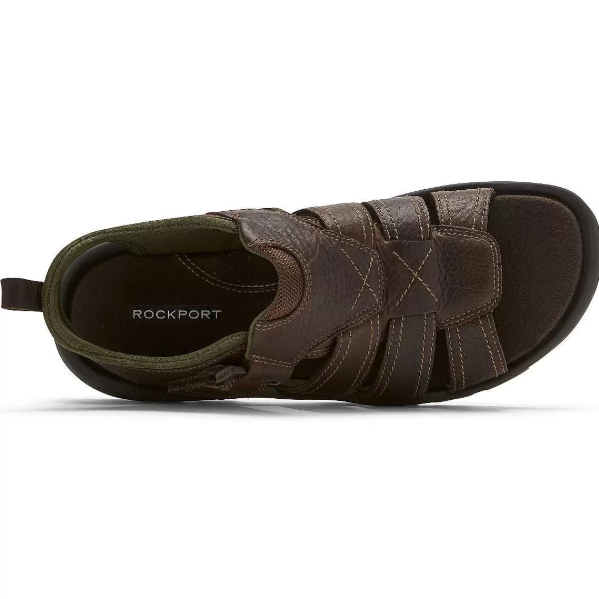 Rockport Sandália masculina Springboro Rocklake Fisherman Marrom*Homens