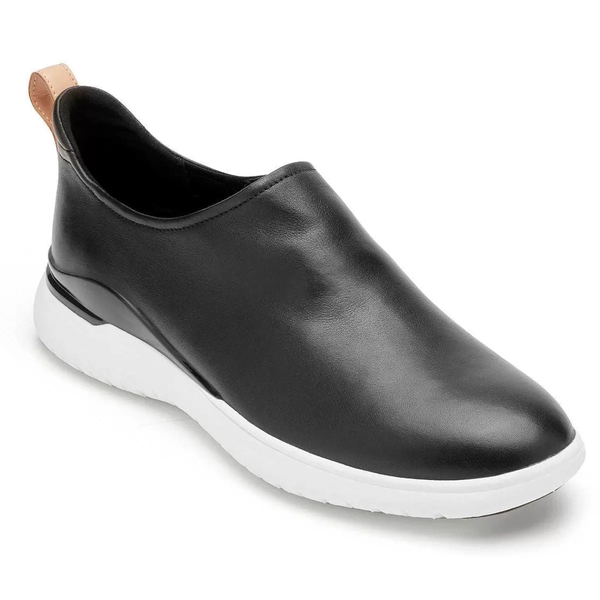 Rockport Sapato feminino Total Motion Sport de alto deslizamento Couro preto*Mulheres