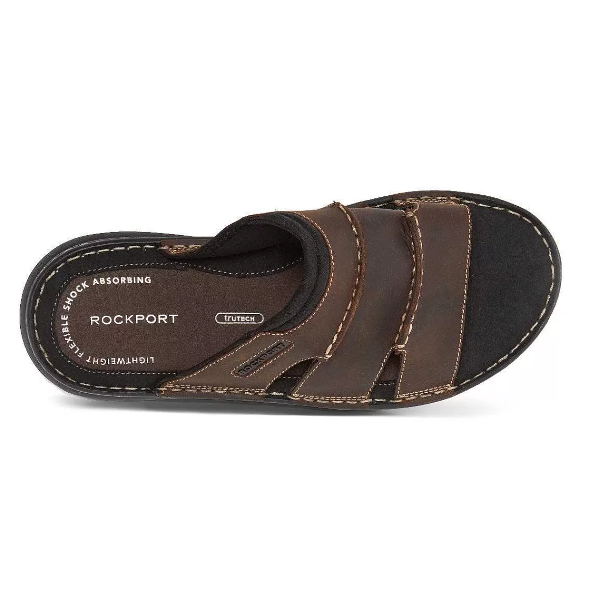 Rockport Slide Darwyn masculino Treinador Marrom*Homens