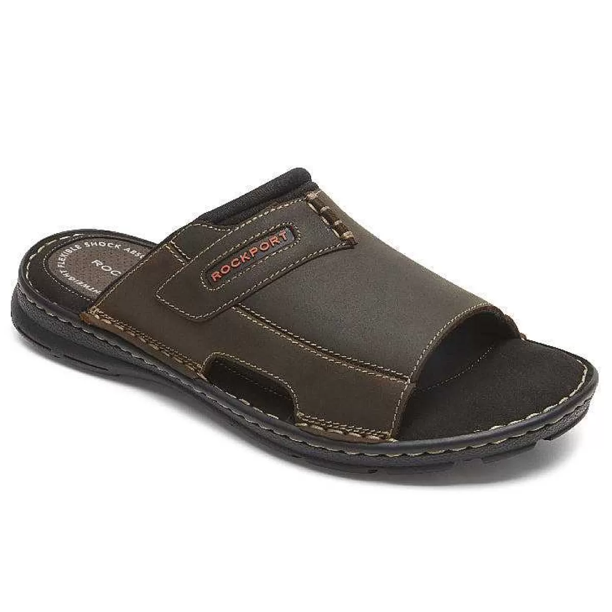 Rockport Slide masculino Darwyn 2 Marrom Ii Lea*Homens