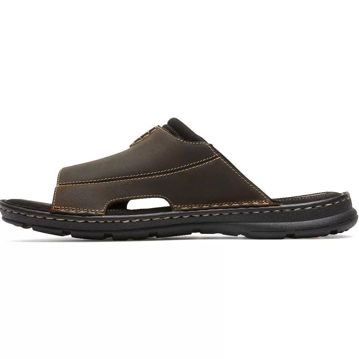 Rockport Slide masculino Darwyn 2 Lea Negra Ii*Homens