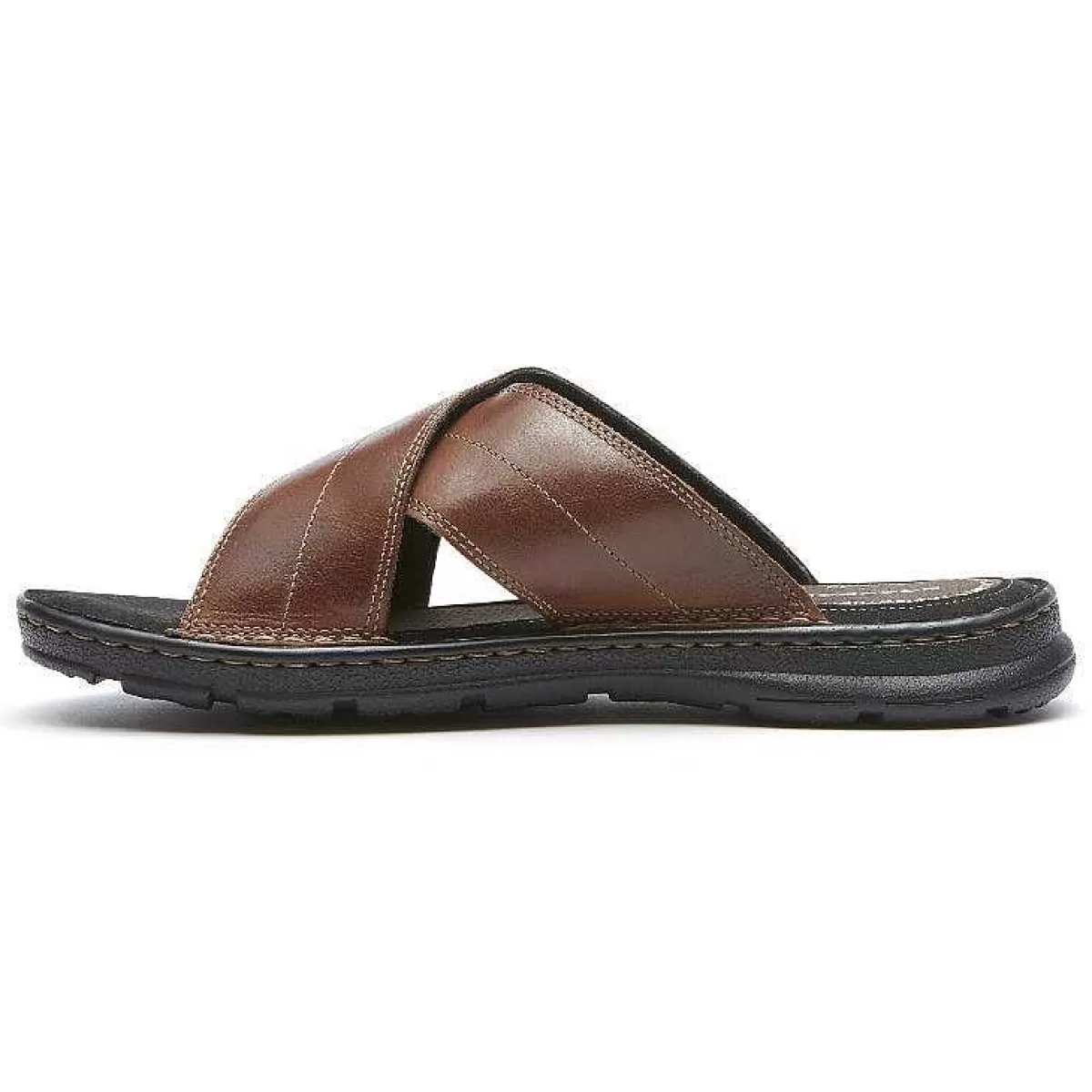 Rockport Slide Masculino Darwyn Cross Band Couro Preto II*Homens