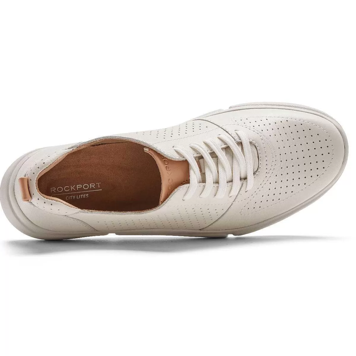 Rockport Tênis feminino R-Evolution lavável com cadarço Branco Lavável*Mulher