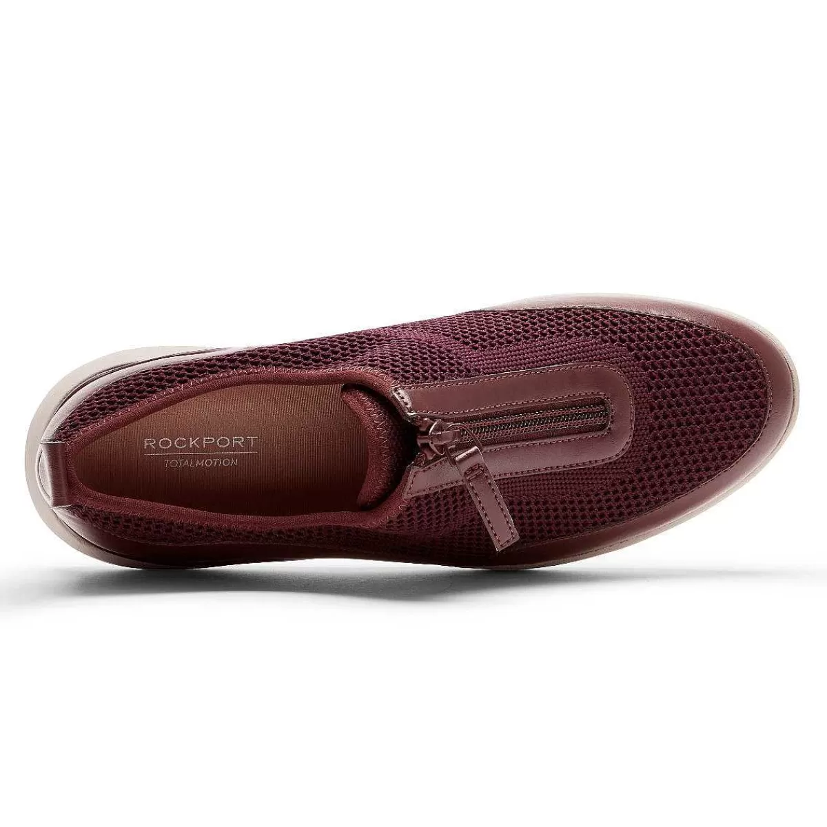 Rockport Tênis feminino Total Motion Sport com zíper Sangue de Boi*Mulher