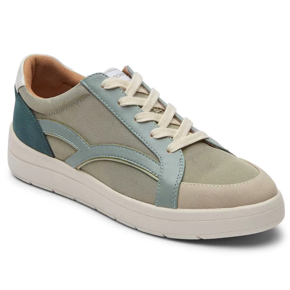 Rockport Tênis feminino Truflex Navya retrô Verde Têxtil/Sintético Eco*Mulher