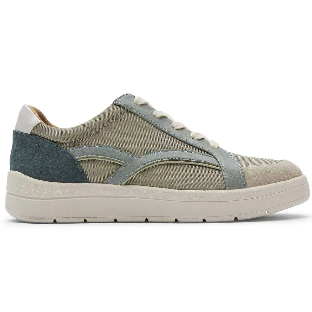 Rockport Tênis feminino Truflex Navya retrô Mostarda Têxtil/Sintético Eco*Mulher