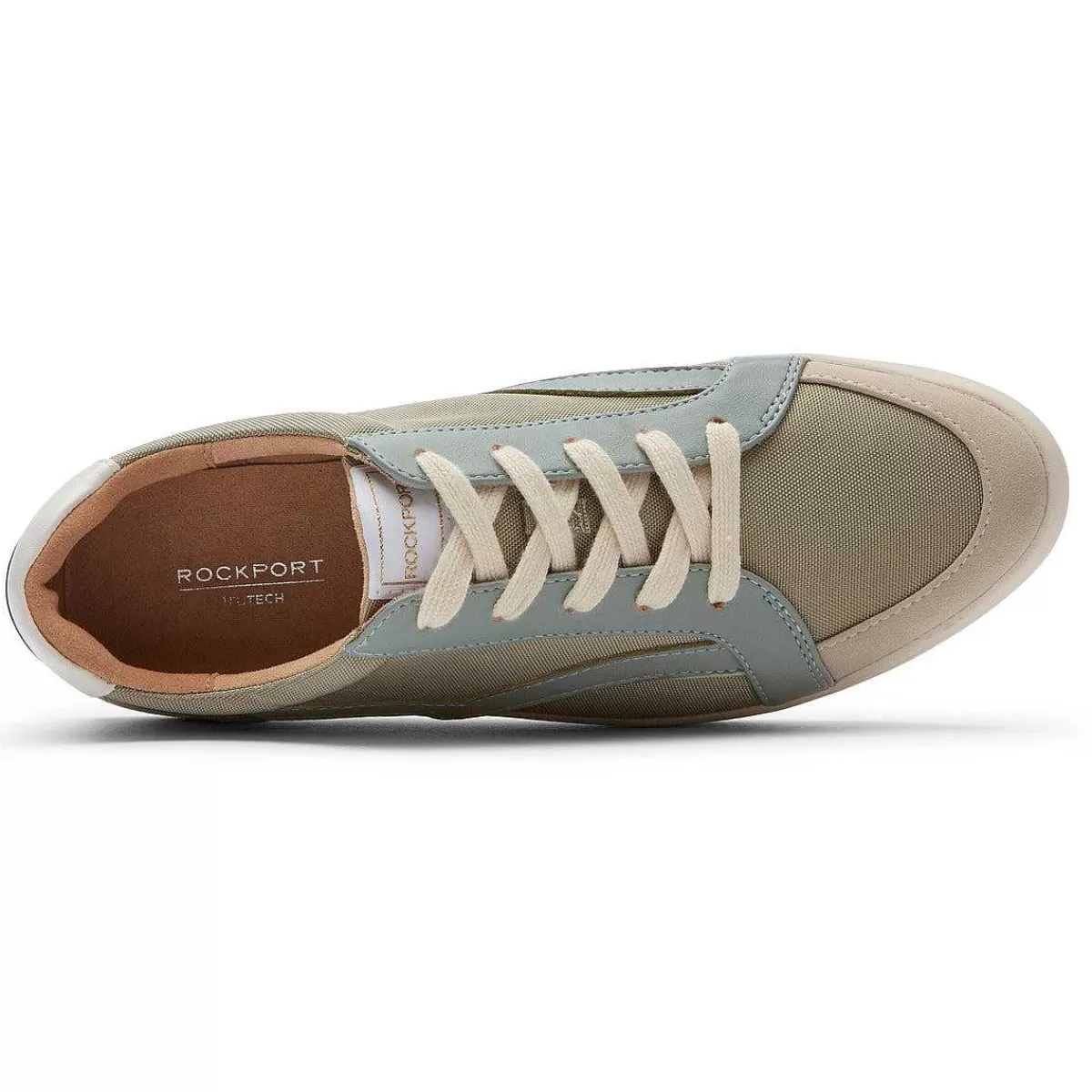 Rockport Tênis feminino Truflex Navya retrô Verde Têxtil/Sintético Eco*Mulher