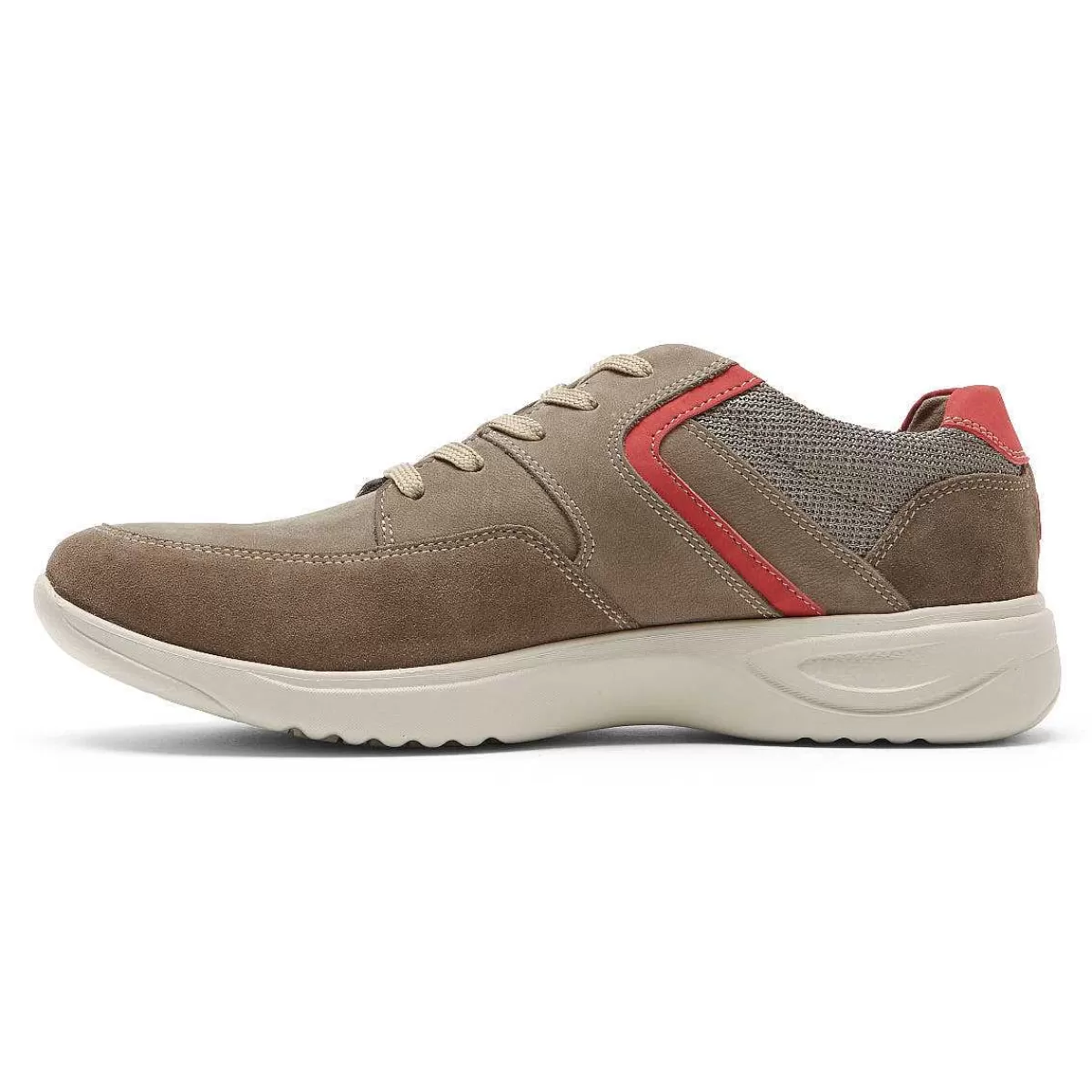 Rockport Tênis Metro Path Blucher Masculino Breen Nubuck/Camurça*Homens