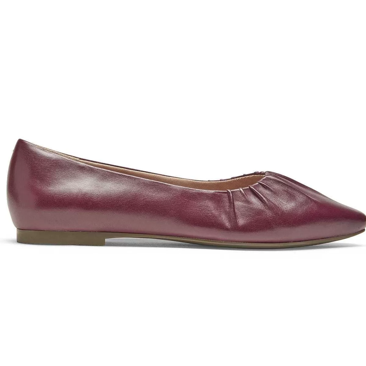 Rockport Total Motion feminino Laylani reunido plano Porto Tawny Lthr*Mulheres